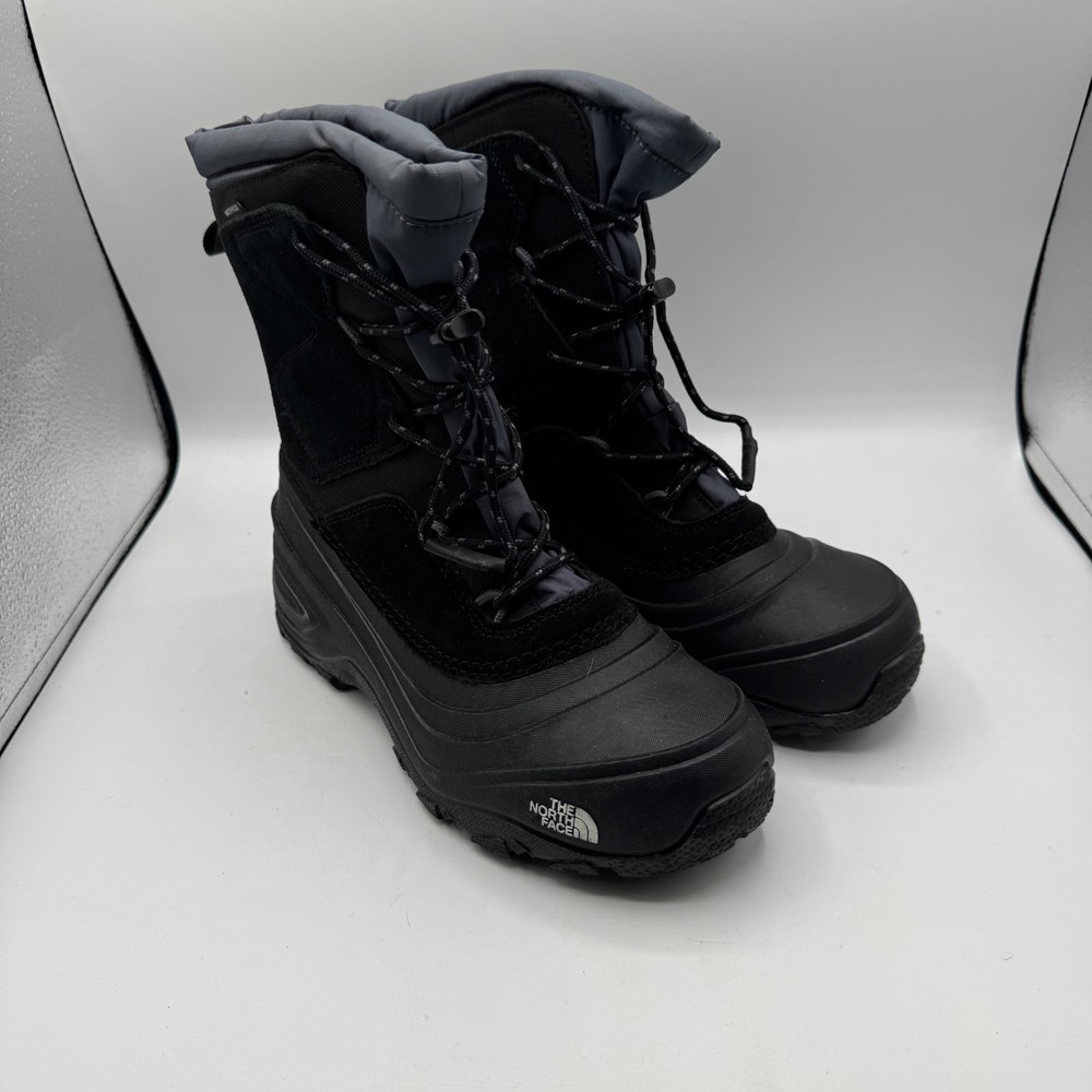 The North Face ThermoFelt Plus Boots Youth 6 Black Insulated Winter Snow